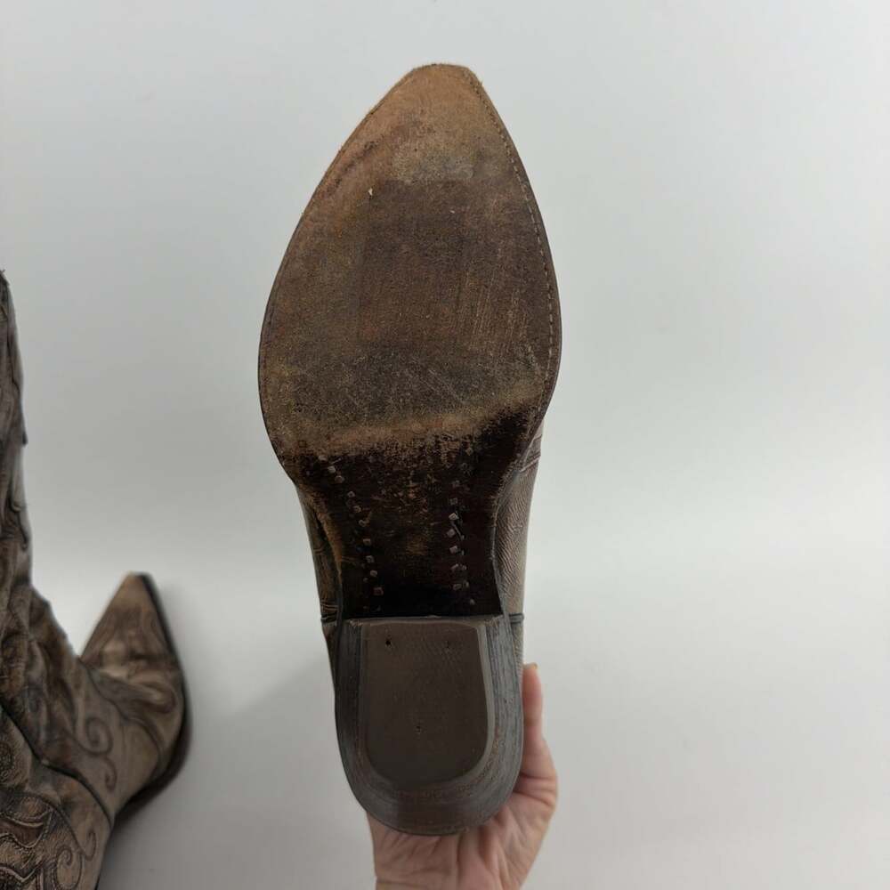 Corral Vintage Style M4841 pointed toe Western Enlayed Boots Women's Size 8.5M - Picture 6 of 8